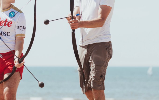competitie op het strand van Scheveningen