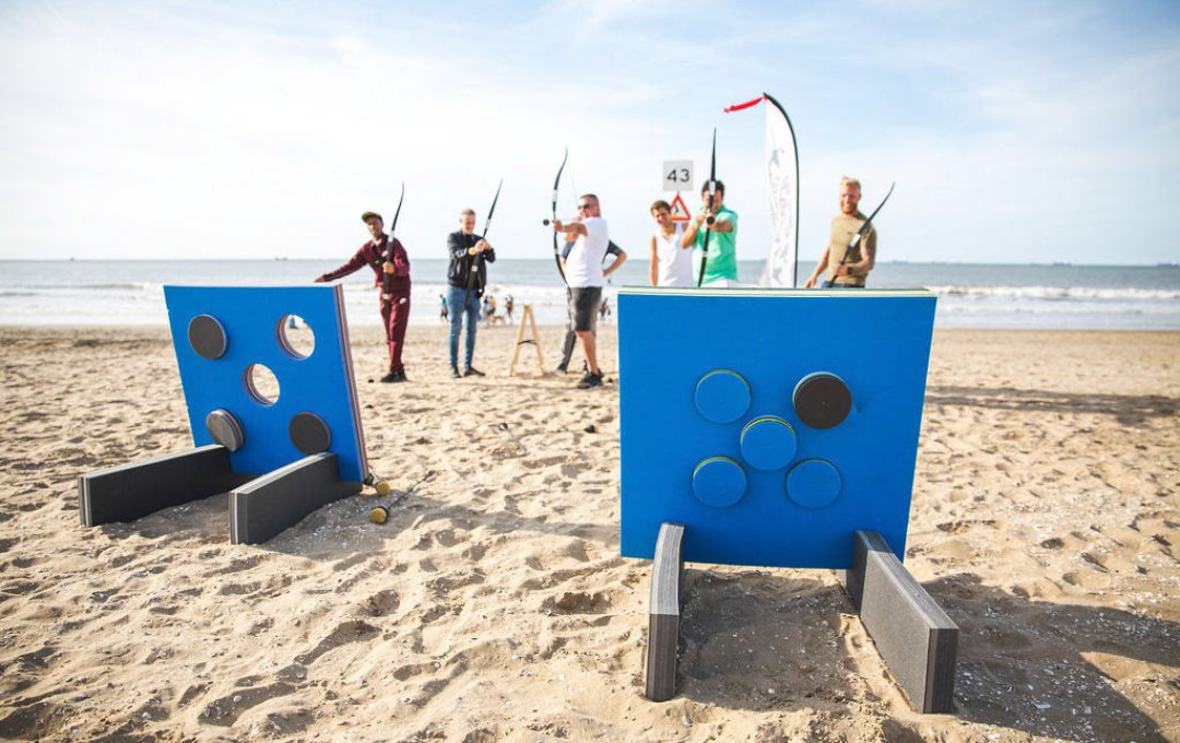 stranduitje in Scheveningen