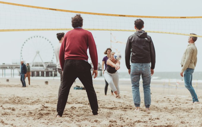Samen sporten op het strand