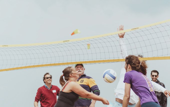 Personeelsuitje met samenwerking en plezier