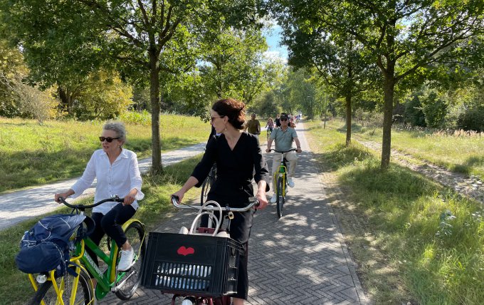 fietstocht onder begeleiding