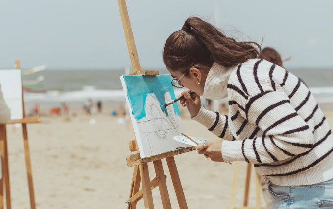 Kunstschilderen in Scheveningen