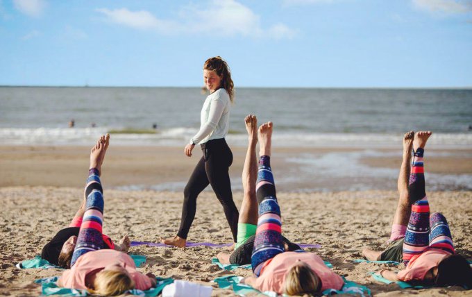 Relaxed teamuitje aan zee