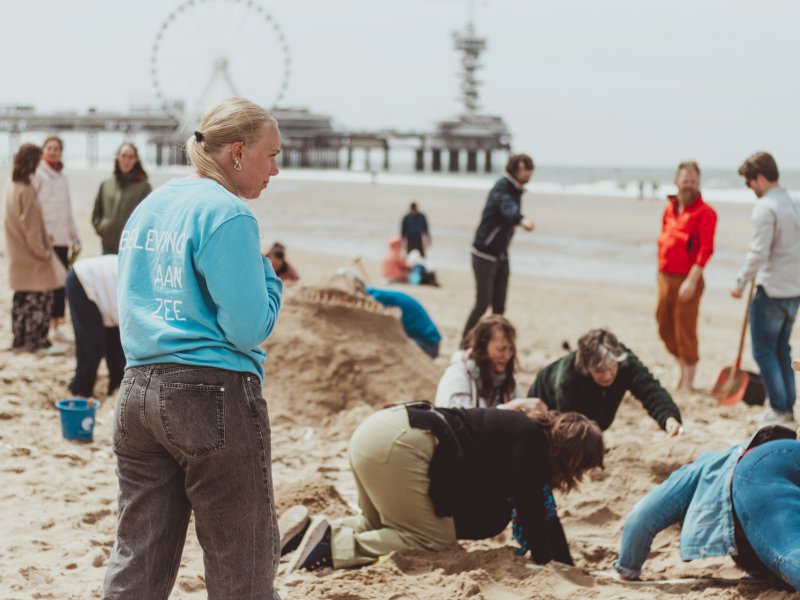 sandsculpture making