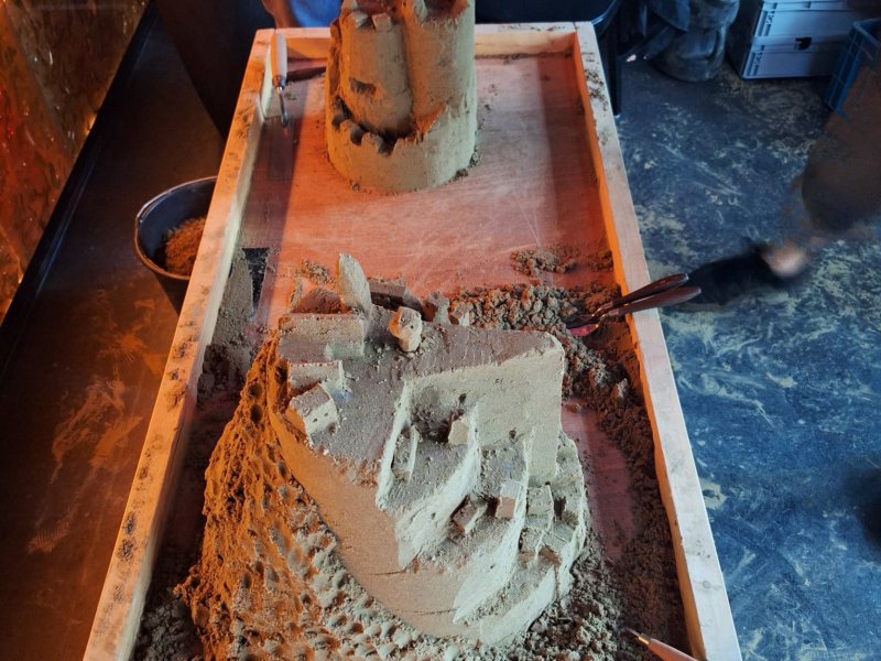 Zandsculpturen Rivier