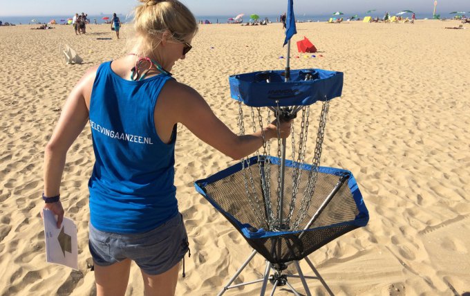 Disc golf aan zee