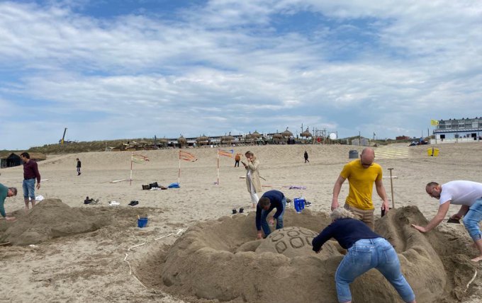 strand uitje met vrienden